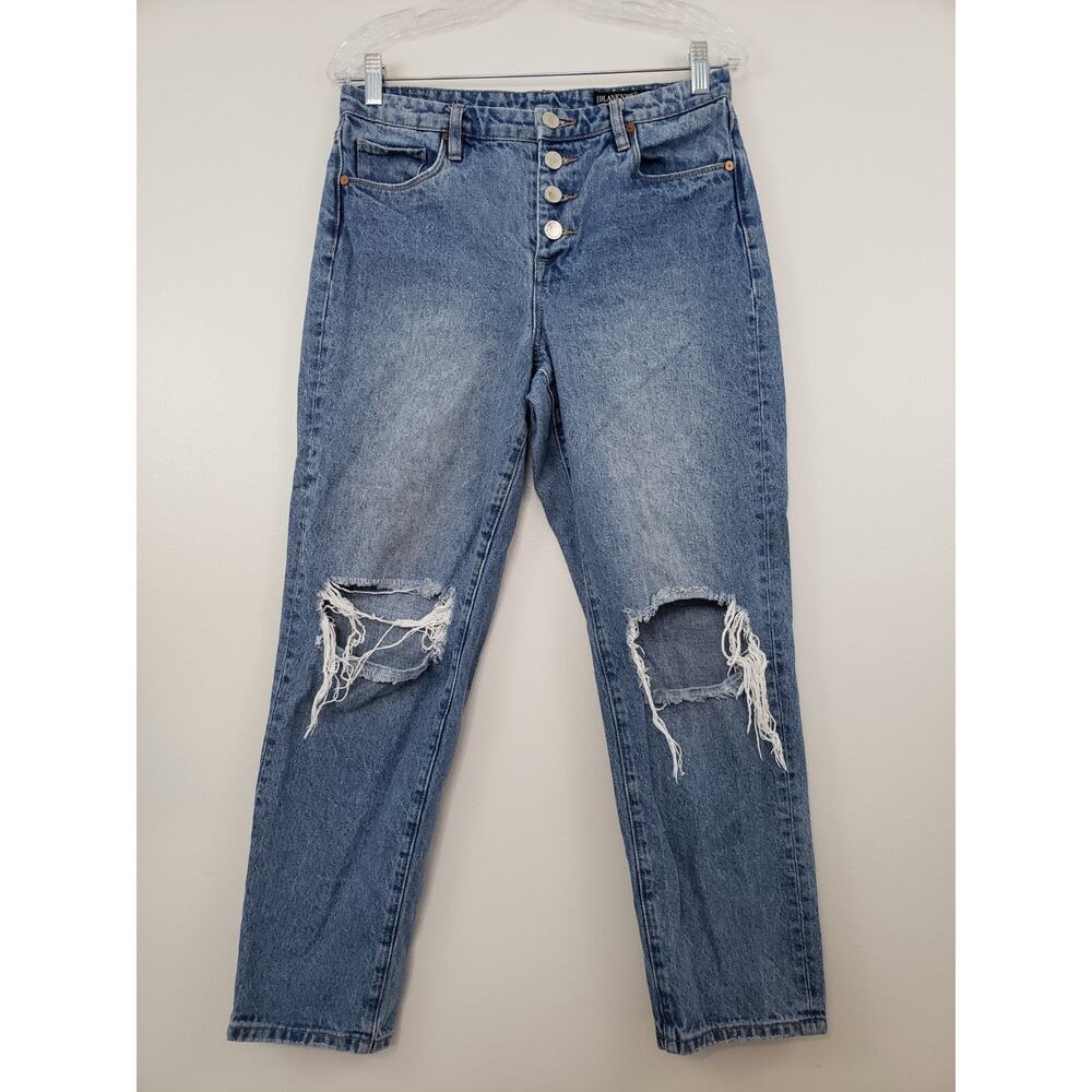 Blank NYC The Madison Crop High Rise Jeans 28 Distressed Cottagecore Festival - Picture 1 of 10
